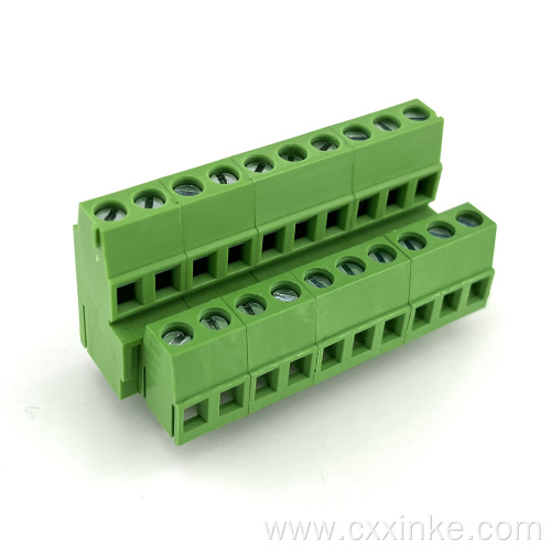 5.08MM pitch double-layer high and low screw type PCB terminal block